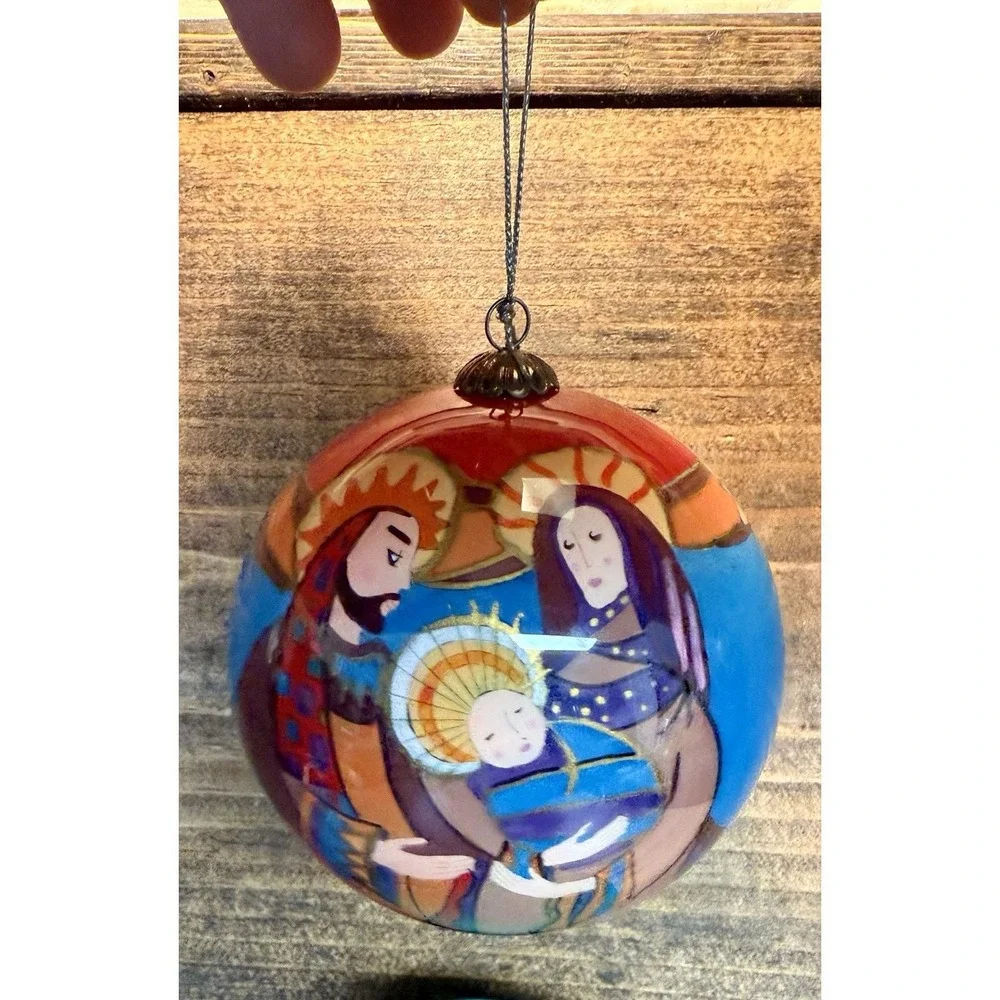 Vintage Pier 1 Li Bien Ornament Holy Family 2006‎ Nativity Christmas